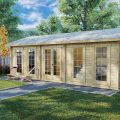 Casa de madera con un dormitorio Sweden G / 4x8m / 70mm