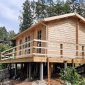 Wooden Lodge with Bathroom Sweden A 23m2 / 6 x 4 m / 70mm