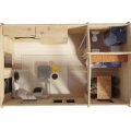 Wooden Lodge with Bathroom Sweden A 23m2 / 6 x 4 m / 70mm