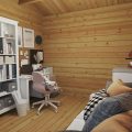 Garden log cabin "Granada" - inside view | G0386